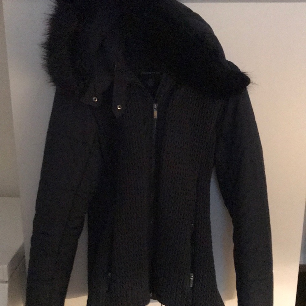Jones of ny jacket w/ detachable fur hood